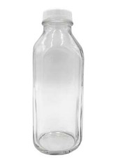 1 Liter 33.8 Oz Square Milk Bottle