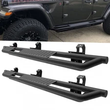 Running Boards fit for 2018-2025 Jeep Wrangler JL 4 Door Nerf Bars Side Steps