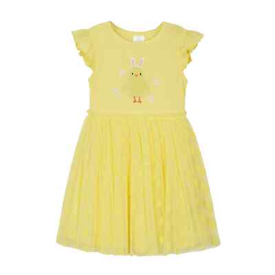 Way to Celebrate Toddler Girl SIZE 2T Easter Tutu Dress color YELLOW