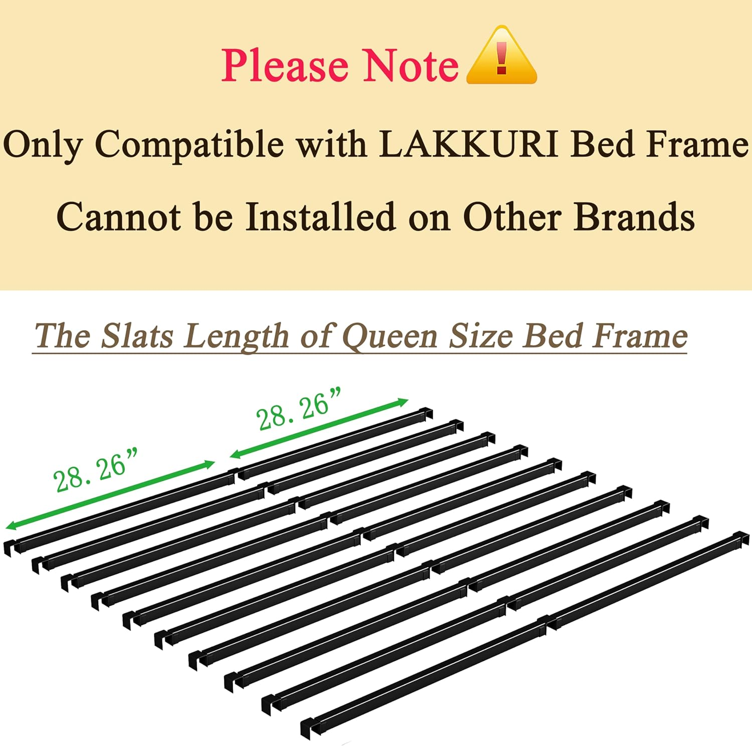 Metal Slats for Queen Bed Frame, Queen Bed Frame Slats Replacement for