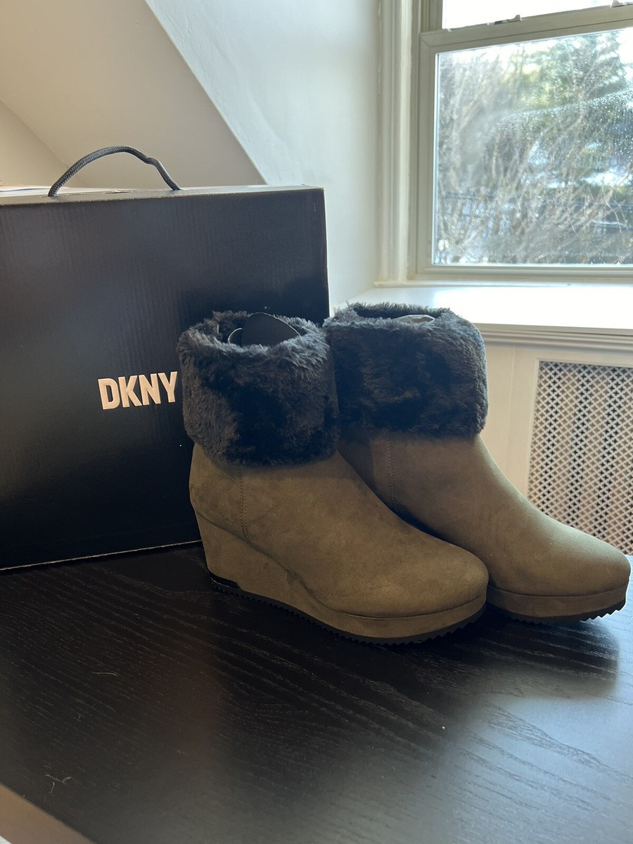 Dkny Womens Dkny Bax Wedge Boots Brand New In Box DKNY Women's
