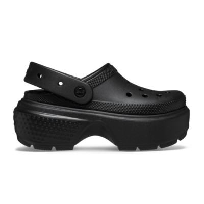 NEW Crocs Stomp Clog-Black 209347-001 High Heel - LIMITED EDITION