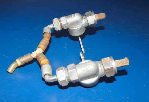 PAIR 1970's KARKOMA PETOCOCK FUEL VALVE THREAD 16mm PUCH MAICO HUSQVARNA - Picture 8 of 8