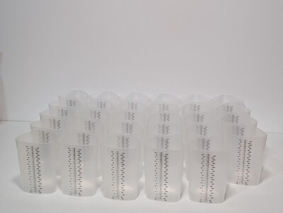 Lot of 29: 1100mL 38oz Laboratory Graduated Measuring Cup Volume Containers