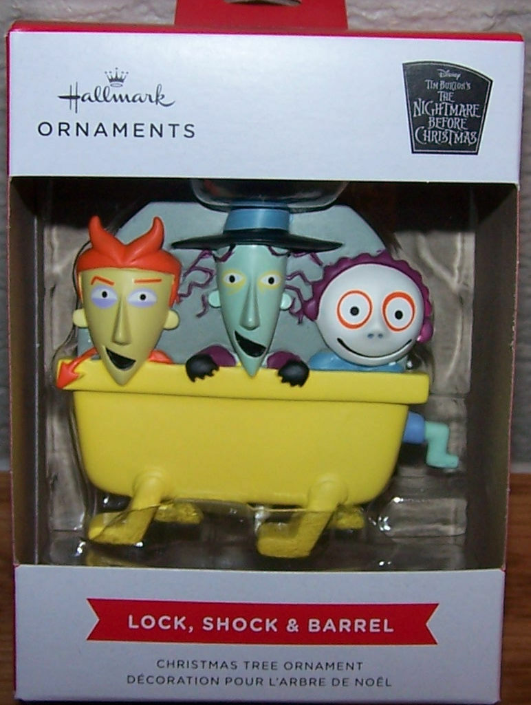 Hallmark Ornament Lock, Shock, And Barrel Disney The Nightmare Before