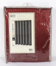 Victoria Classics Medium Shower Curtain Burgandy Cinnamon Sateen 72 x 72 NEW NIP