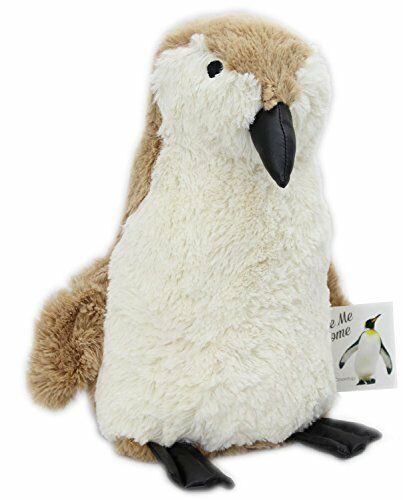 Take Me Home Plush Penguin Doorstop ~ Decorative Door Stop Brown