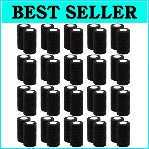 40 Rolls of 4-Inch Self-Adhesive Stretch Bandage Wrap - Versatile & Breathable