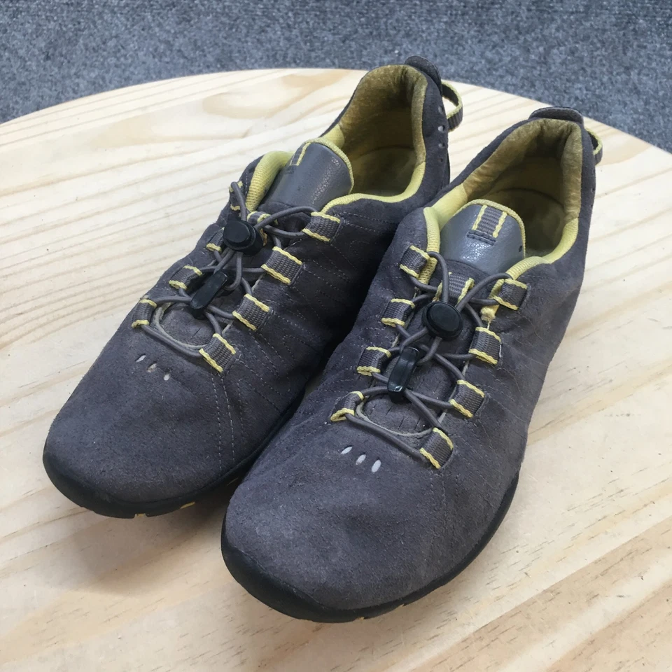 Clarks Zapatos Mujer 6.5 M Privo Tenis para Correr Gris Imitación Gamuza Cordón Foto 3 de 4