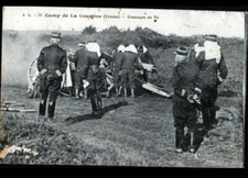 LA COURTINE (23) MILITÄROFFIZIERE beim KANONENSCHIESSWETTBEWERB 1912
