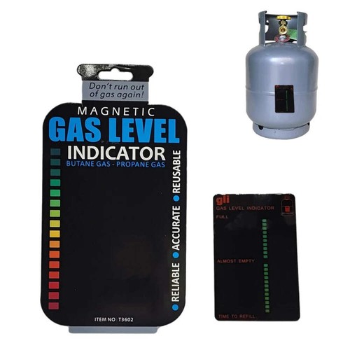 Magnetic Gas Cylinder Tool Gas Tank Level Indicator Propane Butane LPG Fuel Gaug