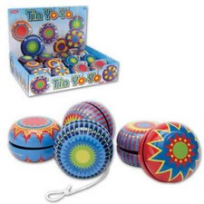 Tin Yo-Yo - 2.25" by Schylling - Only one included - Asstd colors