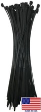  50 Black 18" Inch Nylon Heavy Duty Cable Wire Wrap Zip Ties 120 LBS USA MADE