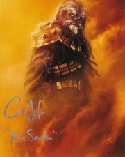 CAREY JONES signed Autogramm 20x25cm STAR WARS MANDO in Person autograph COA