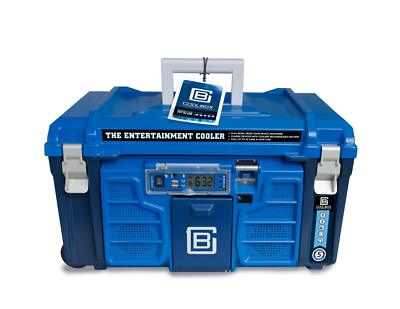 CoolBox Entertainment Cooler - Bluetooth Speakers, Wheels, LED Clock