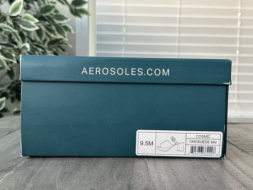 Aerosoles Women’s US 9.5 Comfortable Cosmic Sandal in Tan Genuine Suede # 682 - Picture 15 of 15