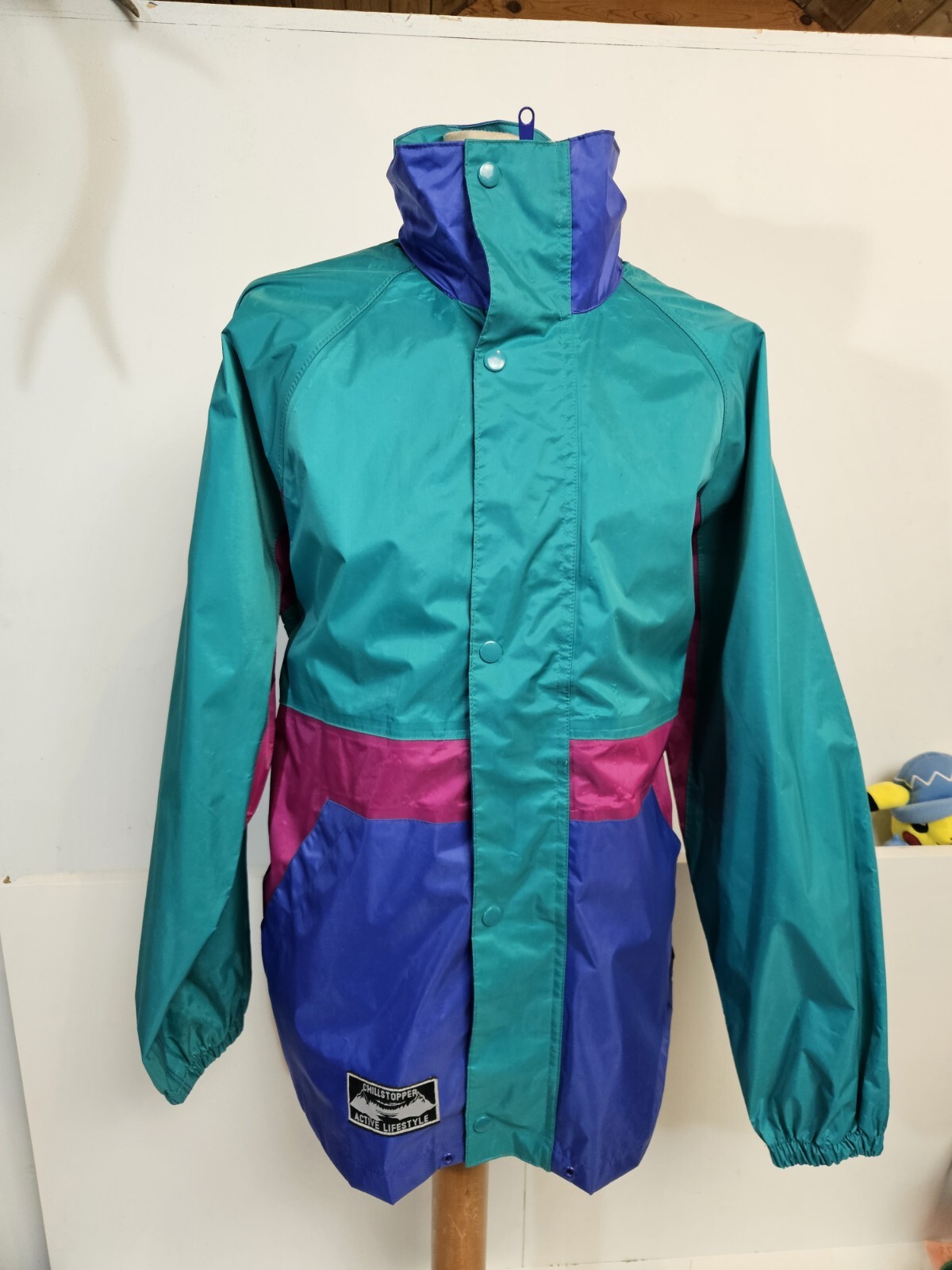 Chillstopper Active  Lifestyle - Vintage  Full Zip Rain Jacket Oversized UK Med image 5