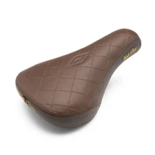 Kink Splendor (Brown) Diamond Stitch BMX Pivotal Bicycle Seat