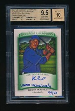 BGS 9.5 KEVIN MAITAN 2017 UPPER DECK GOODWIN CHAMPIONS INSCRIPTION AUTO #/50