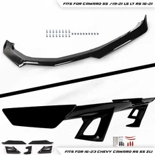 Front Bumper Lip/Rear Trunk Wing Spoiler For 2016-2022 Chevy Camaro 1LE Style