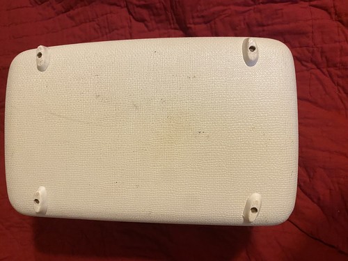 VTG American Tourister White TIARA Train Case Make Up Suitcase No Key - Picture 7 of 13