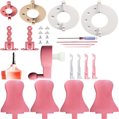 32 Pcs Set Sentro 40/48 Knitting Machine Accessories，Various Weaving Loom Rou...