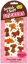 Peaceable Kingdom Scratch and Sniff Chocolate Labs Scented Sticker Pack