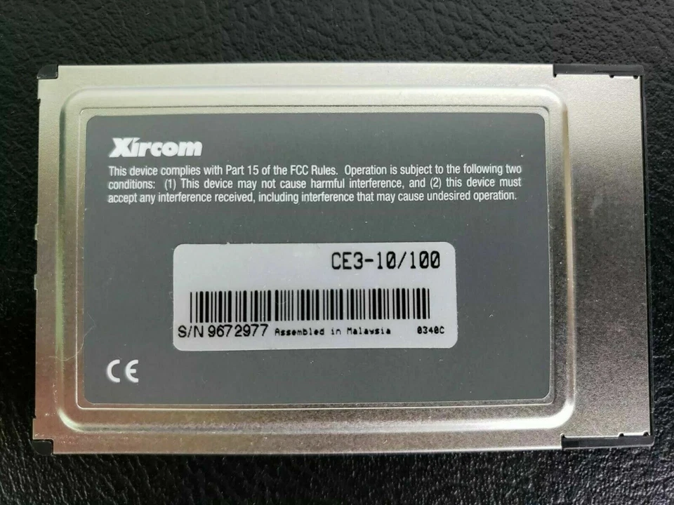 XIRCOM CE3-10/100 PCMCIA Network Card, New  - Image 3 of 4
