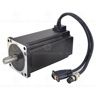 STEPPERONLINE 12Nm Nema 34 Closed Loop Stepper Motor 6A Φ14mm Encoder 1000CPR