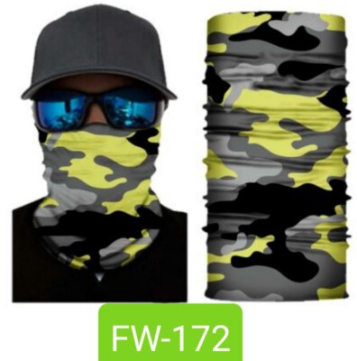 10 PACK Neck Gaiter Face Mask Bandana Head Bandana Multi Tube Scarf Face
