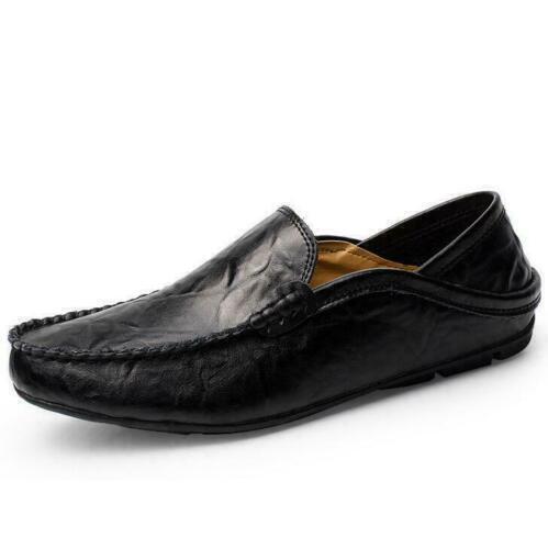 Herren Echtleder Schuhe Loafers Fahren Freizeit Boot Weiche Mokassin Slipper Neu - Bild 3 von 13