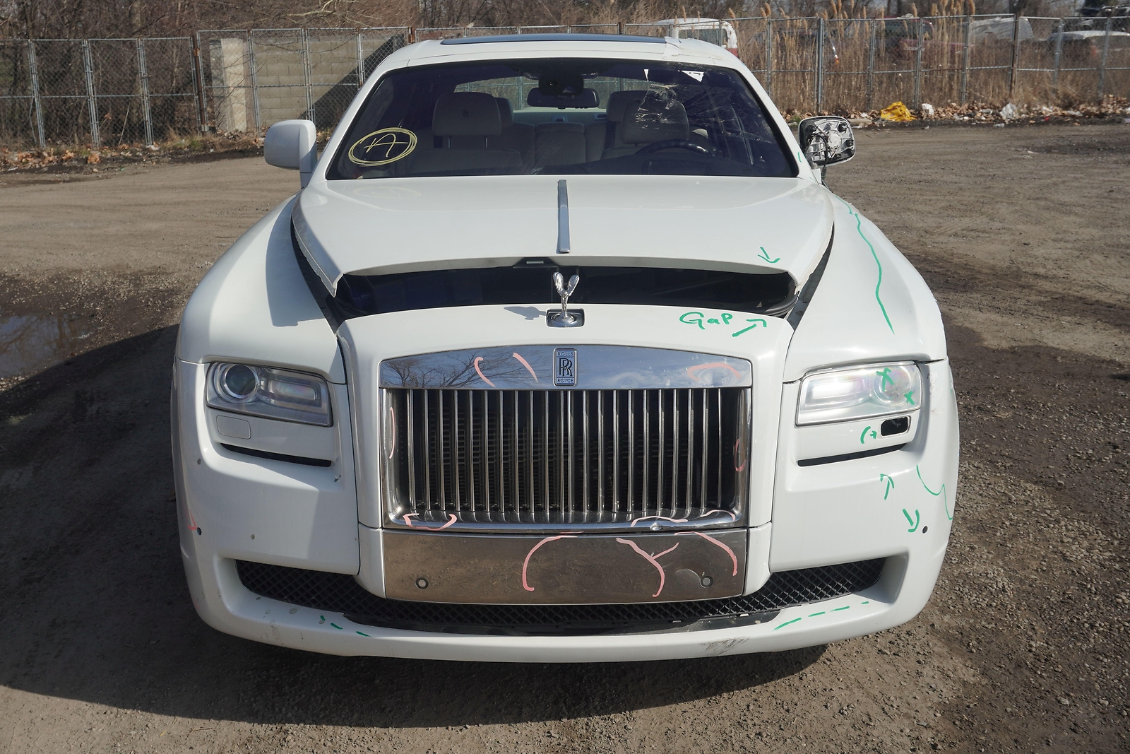 Front Bumper Center Grille 51117234938 Rolls Royce Ghost Series I 2009-14 *Note*