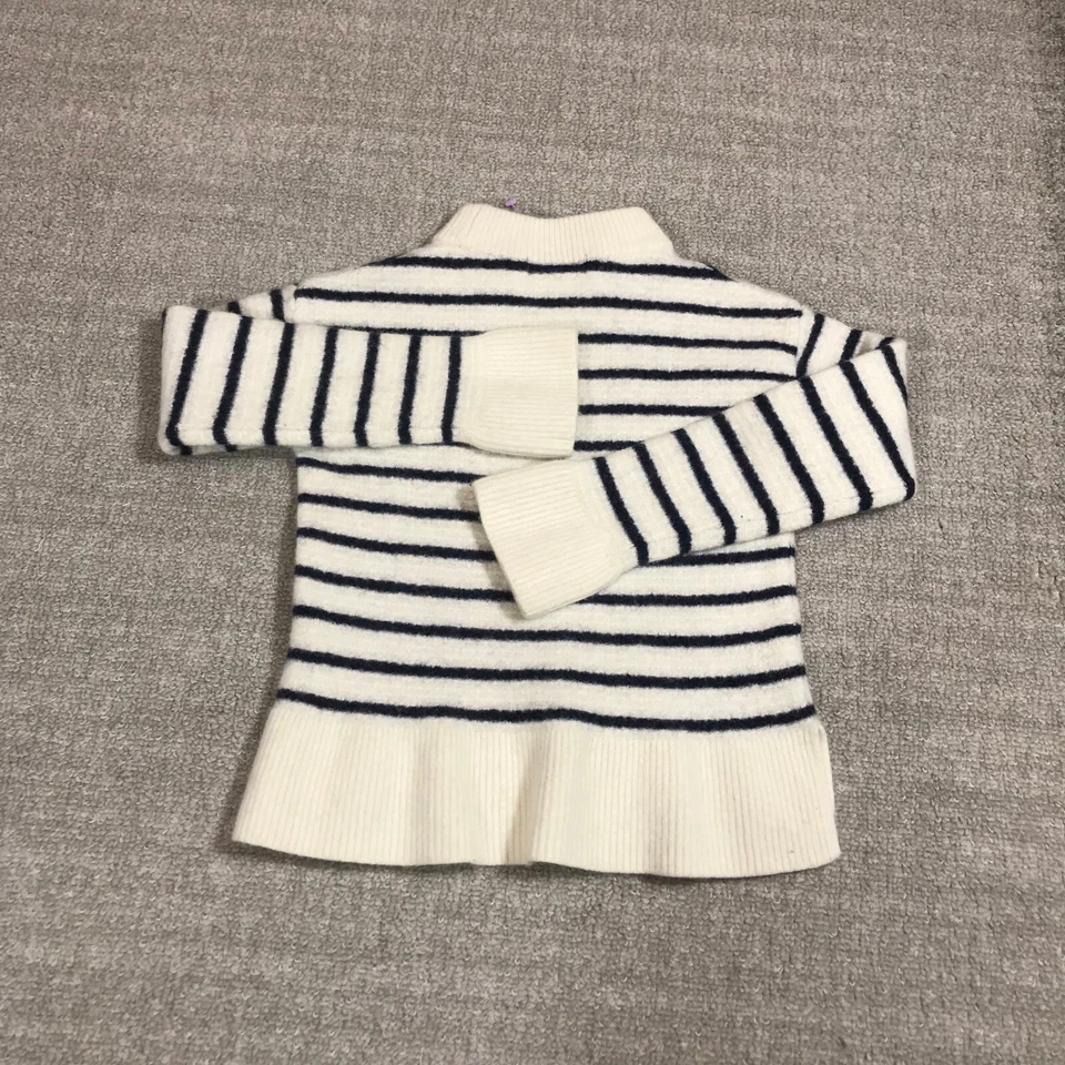 COMME DES GARCONS Suéter Mujer Pequeño Uniqlo Rayas Beige Azul Informal Foto 4 de 4