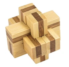 Professor Puzzle -  Bamboozlers Range Mini Cross Jigsaw Puzzle, made with bamboo