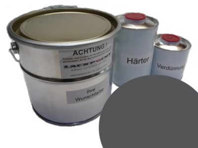 5 Liter Set 2K Car Paint Suitable for Mercedes 7350 Nova Grey Matte Lackpoint