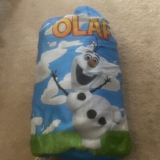 Disney Indoor Slumber Bag Frozen Olaf Drawstring Backpack Carrier With Straps