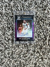 2016 Donruss Optic Signature Series Karl Anthony Towns Purple Auto Timberwolves