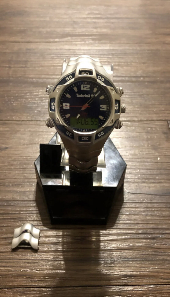 Vintage Timberland Analog&Digital watch 11502G Works Well Battery S for