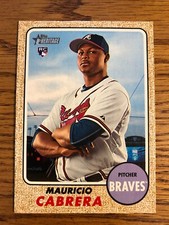 Mauricio Cabrera RC 2017 Topps Heritage High Number HN Braves Card #556   *2052*