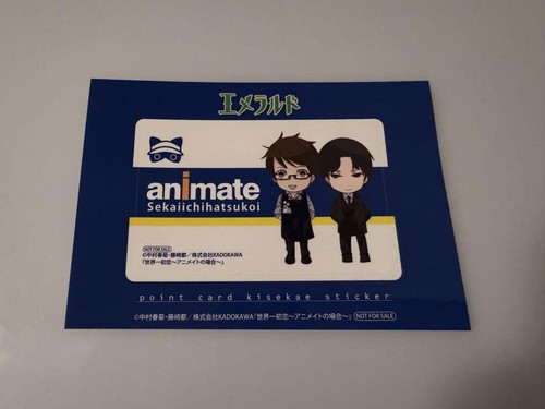 KADOKAWA World's First Love Sticker Shuniku Nakamura BL New Anime - 第 1/1 張圖片