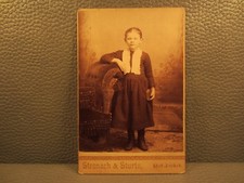 Victorian Antique Cabinet Card Photo of A Young Girl