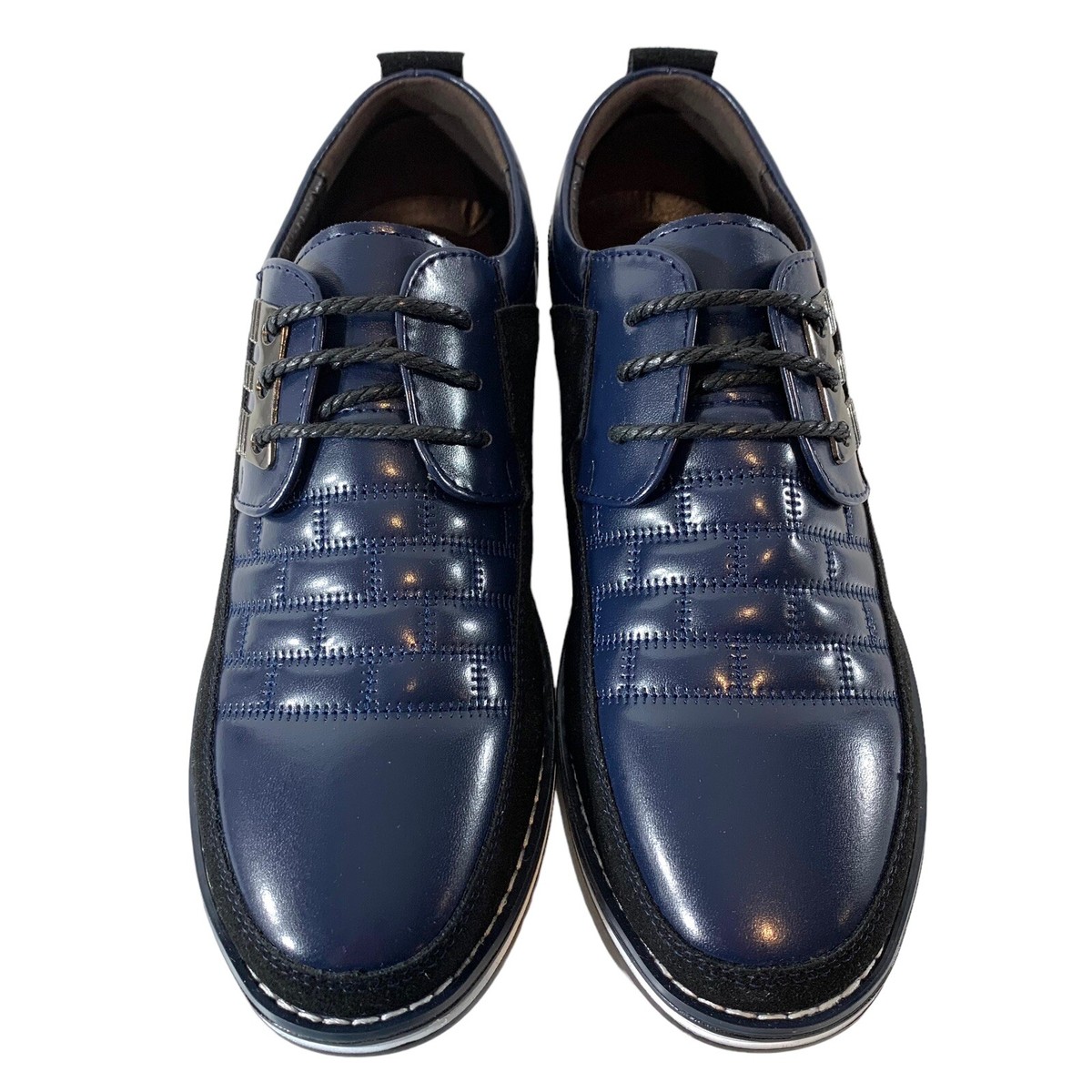 Chaussures Gatsby Oxford Derby Homme – Cuir, Marron/noir, Pointure US 10.5 / EU 45, Neuves