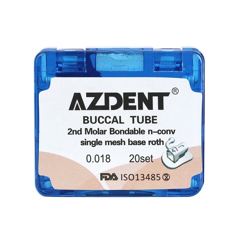 Tubi buccali ortodontici dentali 1°/2° molare Roth/MBT 022/018 incollabili non conv - Foto 22 di 93