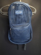 Outdoor Travelers Club Mesh Blue See Through Lightweight Backpack 21x16