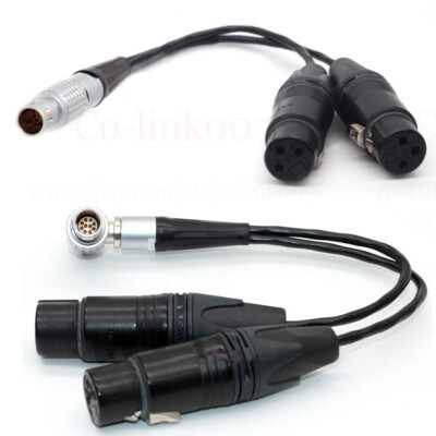 Atomos Shogun Monitor Recorder 1B 10-Pin to XLR 3 Pin Breakout Audio Input Cable