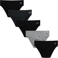 3 or 5 Reebok MEN'S BIKINI BRIEFS LOW RISE Modern COLORS UNDERWEAR S,M,L,XL