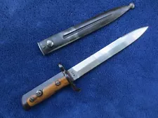 VERY RARE ORIGINAL NORWEGIAN BAYONET AND SCABBARD EXCELLENT MADE IN SWEDEN