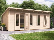Log Cabin Garden Office 6x4m Summer House Superfelt Terminator Dunster House