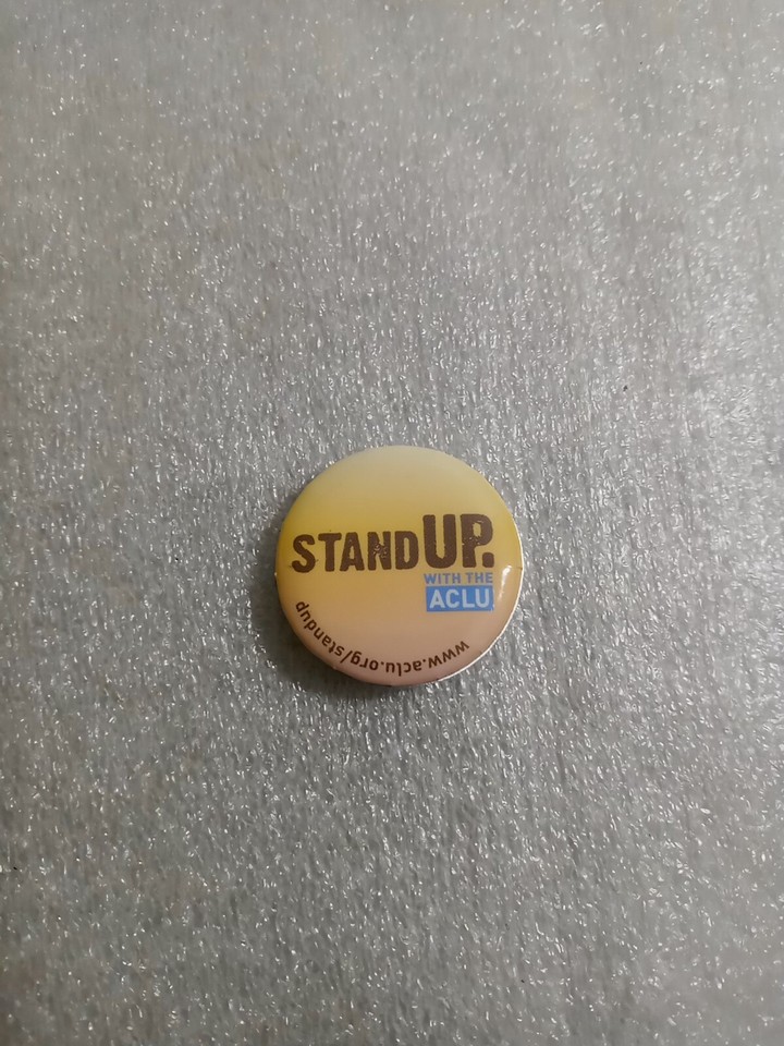 Stand Up With The ACLU 2 In Brooch-Pin New (Lot Red 1) | eBay