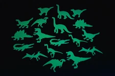 DirectGlow 18 Piece Glow in the Dark Dinosaurs Wall Ceiling Decor